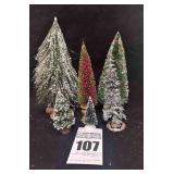 Lot of 6 Christmas Trees