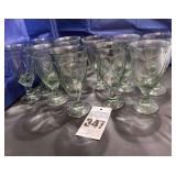 10 - Noritake Sweet Swirl Light Green Iced Tea  Glasses