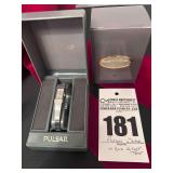 Pulsar Ladies Watch Silver Tone with Box