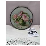 Antique Flue Cover with the chain -  Picture Roses