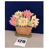 Cast Iron Doorstop - "Sunflowers"