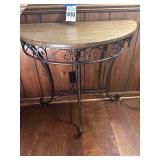Westcharm Boston 1/2 Moon Metal Folding Table