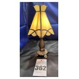 Brass Stained Glass Lamp