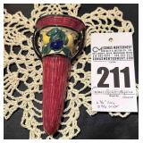 Wall Pocket - Majolica Glaze