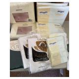 New Full Sheets- 2 White Cotton Flat and 2 Fitted, 1 Sateen Full Flat and Fitted, 1Green Full Flat and Fitted,White Pillow Cases 5 Packs