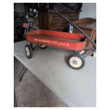 Little Red Radio Wagon broken Wheel