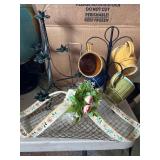 Vintage Coffee Cups on Stand, Candle Holder and More