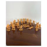 Vintage Marx Yellow Army Guys