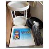 3 Rolling Hostess Carts, 1 White , 2 New Black