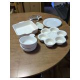 Misc Kitchen, Bowls, Casserole Dish, Plate, Hall Oval Dish