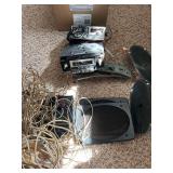 Vintage Car Stereo, CB, Speakers with Covers  plus Wires