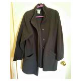 Lage Fleece Jacket with Gold Buttons