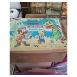 Toy baby Radio, Beanie and Cecil Plastic Lunchbox with Marbles
