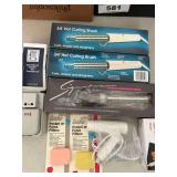 3 Curling Brushes, Mini Dryer, Converters and Pill Pouches