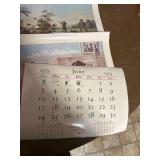 Laminated 1979 The Traveler Lithographic Calendar