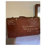 Vintage Leather Suitcase