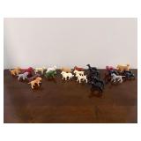 Assortment of Plastic Dogs 1 1/4”