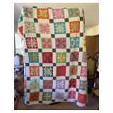 Hand Crafted - Twin Quilt in the Key West Pattern