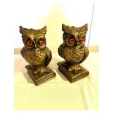 Pair of Ceramic Owl Bookends