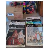 6 Saturday Evening Post from 1965 and 1 from 1962