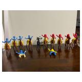 Collection of Swivel Mounted “Cowboys and Indians “