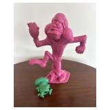 1963 Marx Nutty Mad Figure and Frito Bandido  Eraser