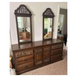 Dresser with 2 Mirrors(46” Tall) -72.5”x 18.75x 31”