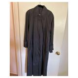 Size 12 Long Black Raincoat
