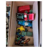 Box of Vintage Cars and Trucks