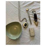 Ashtray, Lighter, Locket, Pen on a Pin,Keychain