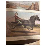 Laminated 1980 The Traveler Calendar Lithographs