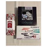 New!- Napkin Ring Salt and Pepper, Manicure Set ,Poo Pourri