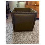 Vintage Storage Box -18” Square- No Lid, Small Tear on 1 Corner