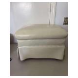 Leather Ottoman 22”x17”x14”