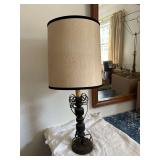 Vintage Table Lamp- Wood and Metal