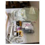 2 Tempered Glass Trays, Solar Curtains, Faucet Covers and Power Strips