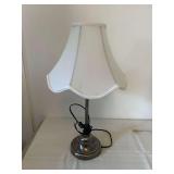 Silver tone  Table Lamp 25” Tall
