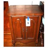Vintage Wood 2 Door Cabinet with inside shelf   28"x21"x14"
