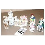 Vintage Porcelain/Bone China Figurines - Coach etc.