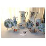 Variety of China/Ceramic Tea Pots, Cup and Saucer Sets - some vintage