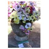 Concrete Planter with grape design     13"x12"                                **Matching Lot # 325