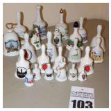 Variety of Porcelain Collector Bells for Travels - 20+