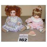 2 Franklin Mint "Redhead" Marysa Nicole Porcelain Doll Limited Edition 21184 & Porcelain Pink Jumper D1380 Limited Edition