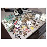 Variety of Costume Jewelry: Necklaces, Watches, Rings, Bracelets, Pins, Earrings  Cross Pen etc.