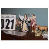 Bradford Exchange Thomas Kinkade Hawthorne Village Nativity "Star of Hope" Collection:  4  Characters - Heavenly Angel (C7770), King Melchior (C7770), In the Lord