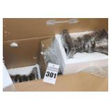2 Decorative Lighted Greenery Poch Urns - New in box