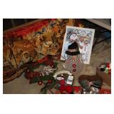 Variety of Christmas Items: Snowmen Wreaths Yard Signs etc.
