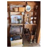 Variety of items: Magazine Rack, Lamps, Hand painted items, trays, frames, shelves, vases etc.     **Buyer bring boxes to remove