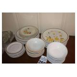 Variety of Dinner Plates, Saucers, Dessert Plates, & Bowls - partial sets