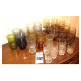 Variety of Drinking Glasses - different designs and styles - some sets